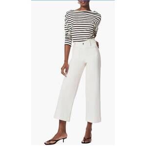 NEW SPANX cropped wide leg jeans in ecru wash